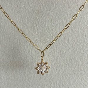 Gold Filled Flower Necklace